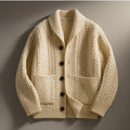 Men’s Heavyweight Chunky Knit Button-Up Cardigan