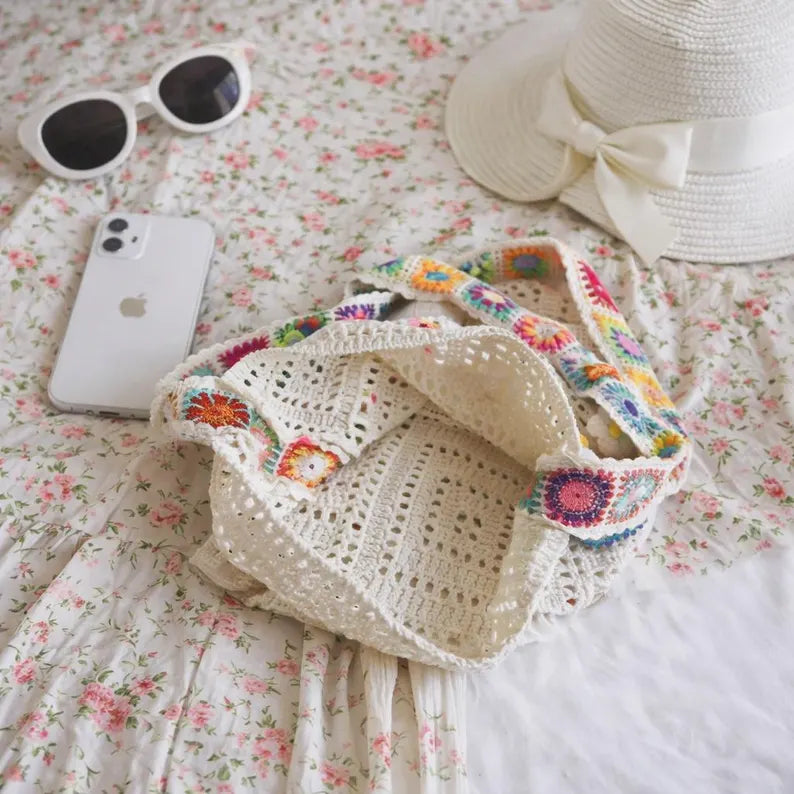 The Sunburst Meadow Crochet Tote